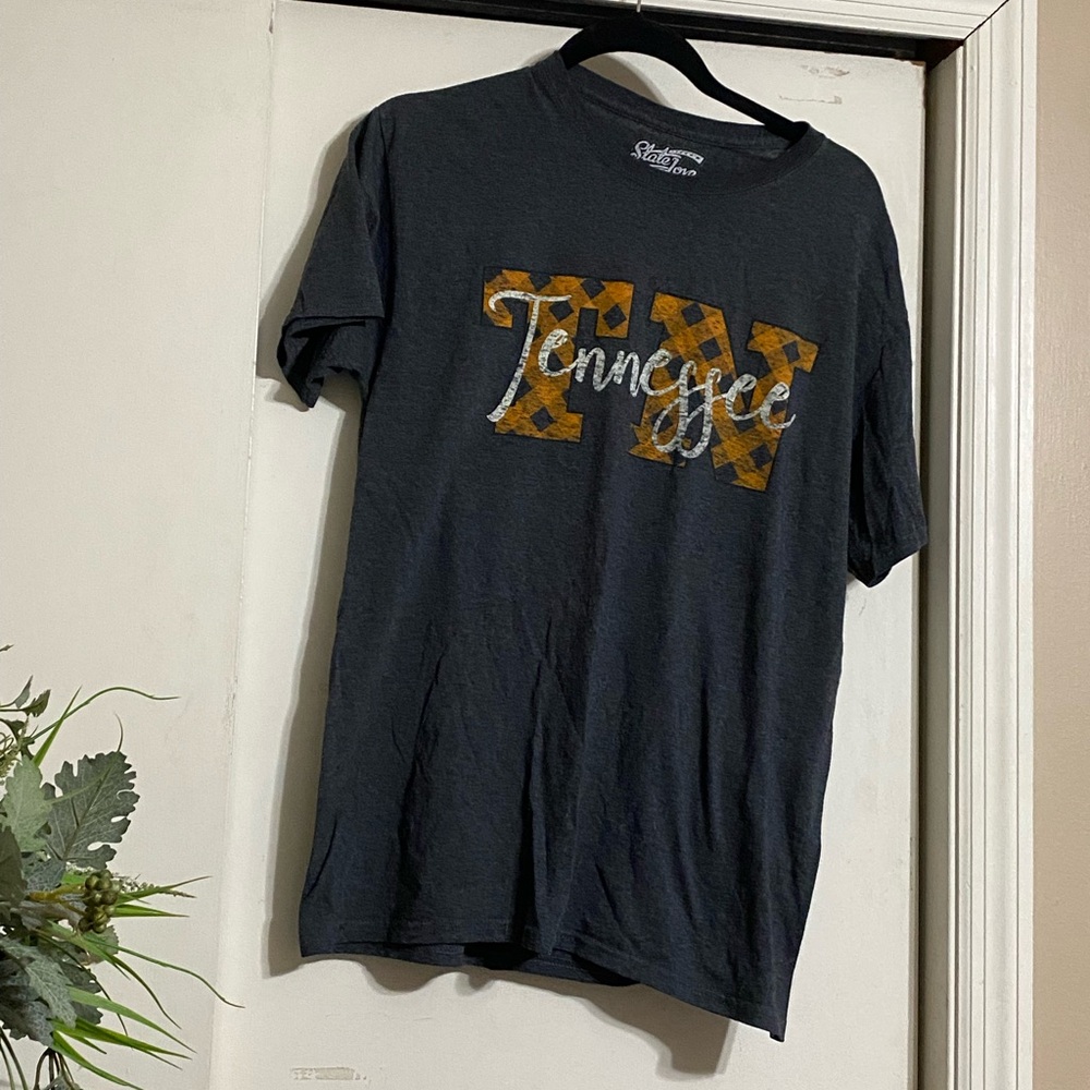 Gray and Orange Tennessee Short Sleeve Tee